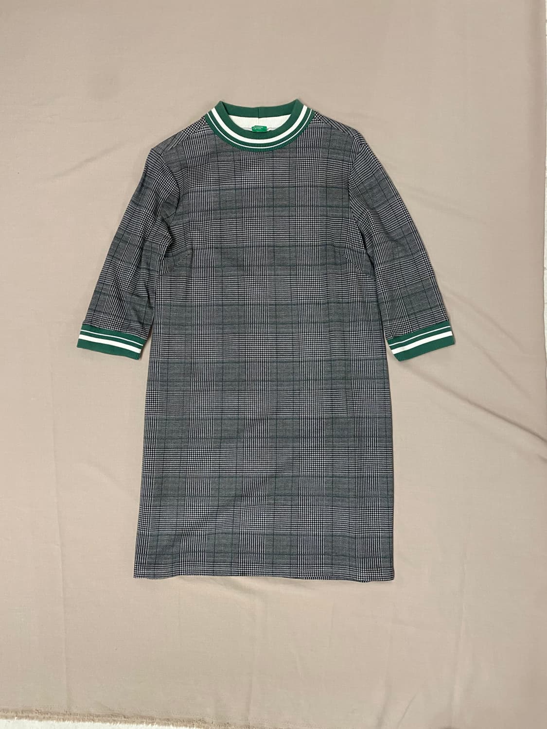 급처! 베네통 글랜체크 원피스 상품이미지1