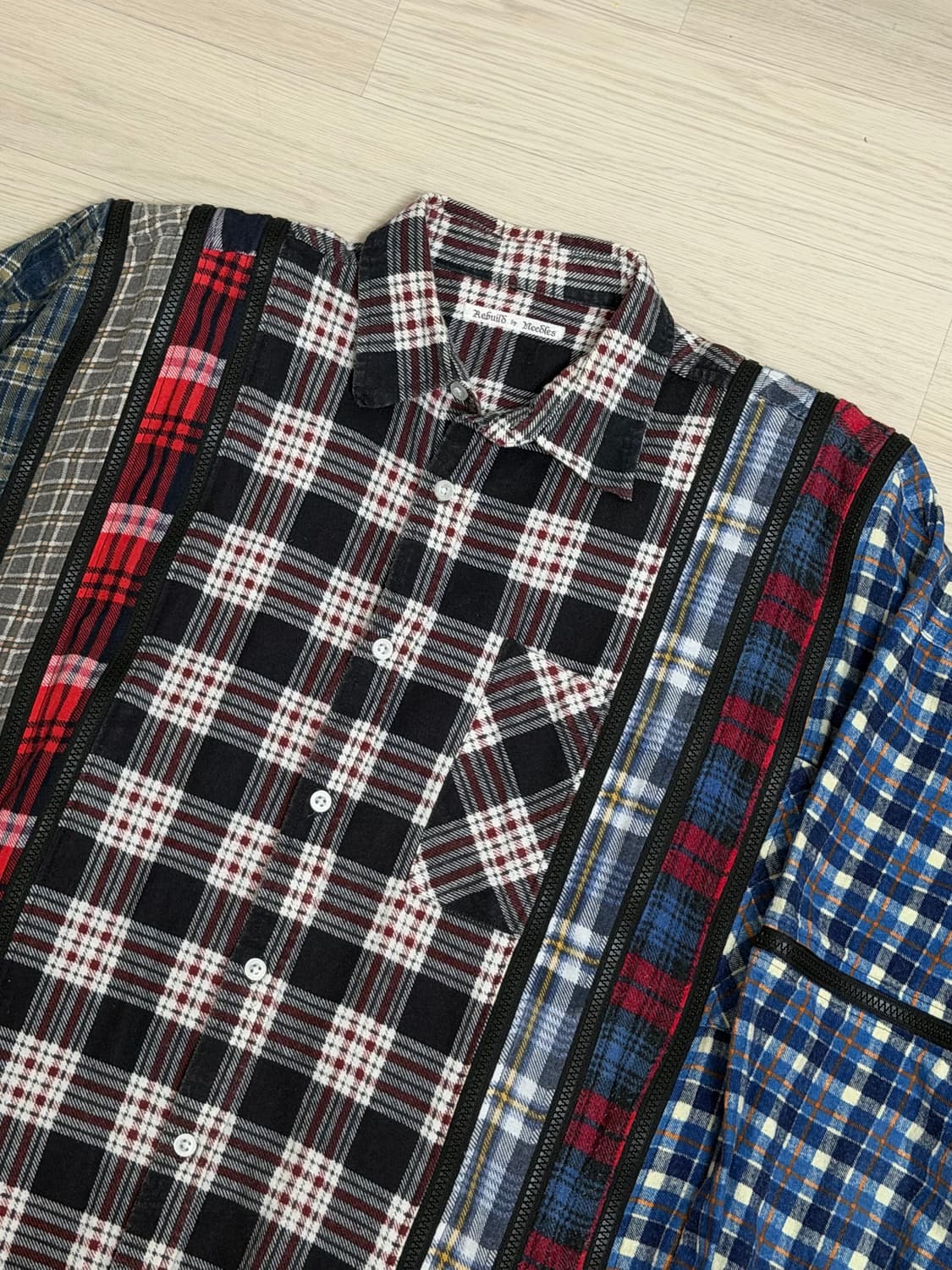 Needles 리빌드 바이 니들스 리메이크 지퍼 셔츠 상품이미지4