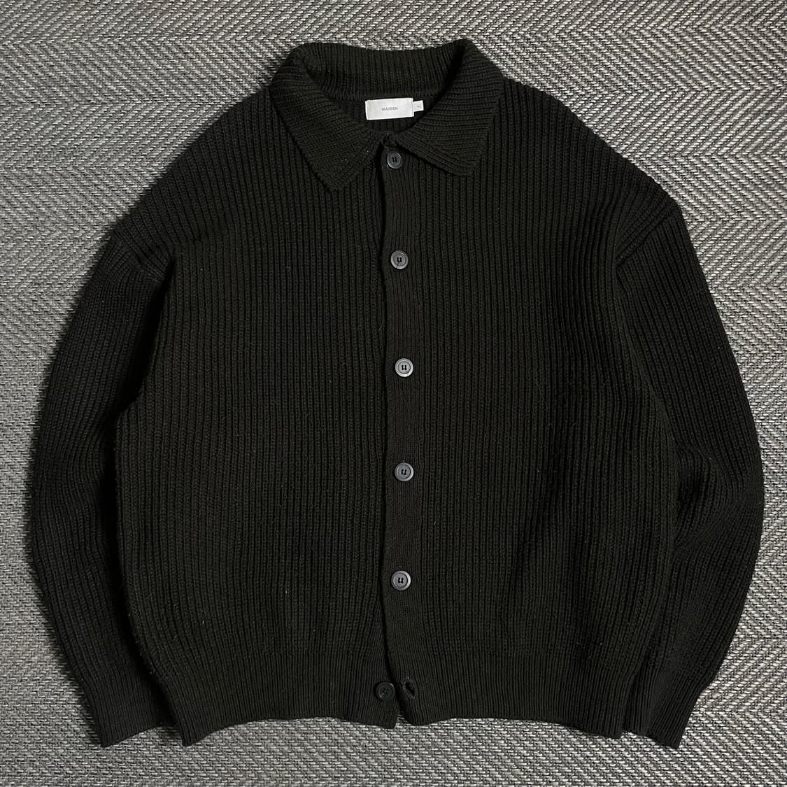 빈티지 미니멀 하이넥 카라 니트 가디건y 4938 상품이미지2