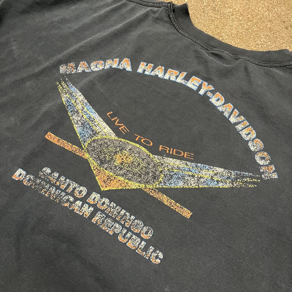 90s 할리데이비슨 라이트닝 티셔츠 (110) 상품이미지4