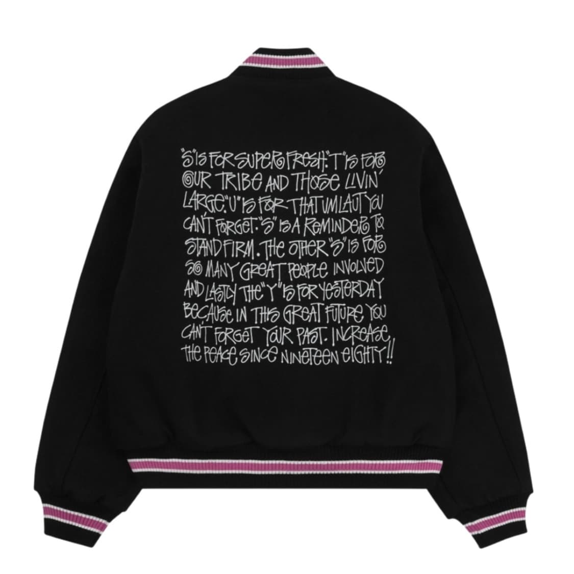 스투시 S 토크 멜튼 바시티 블랙 m 상품이미지2