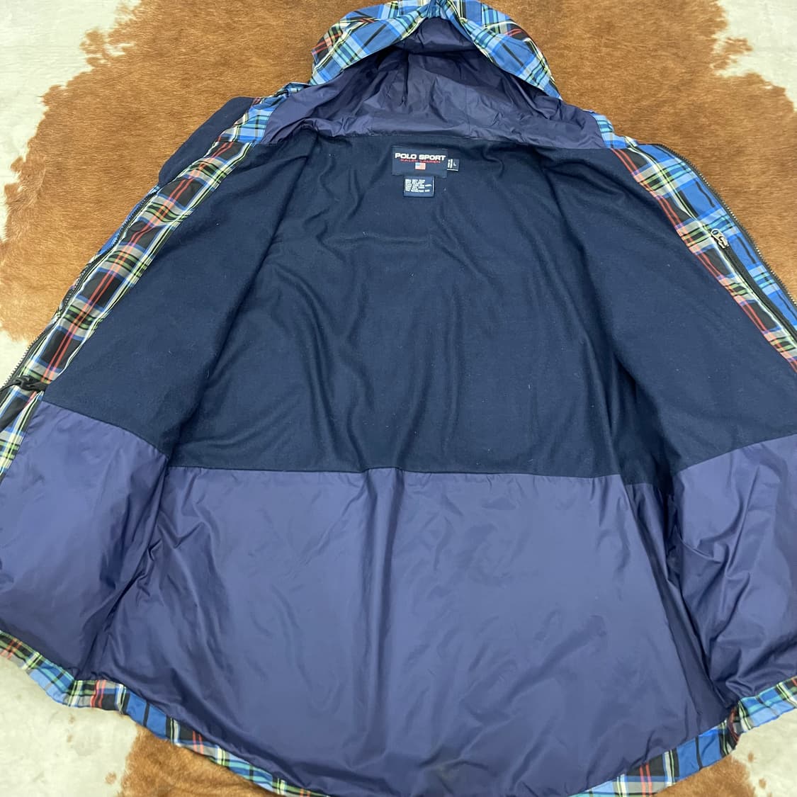 90's POLO sport  타탄 체크 후드 자켓 상품이미지8