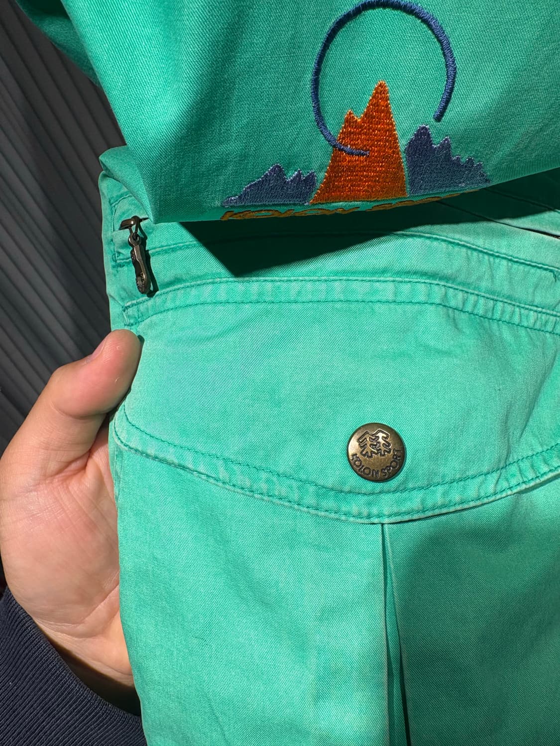 90s 코오롱 스포츠 후드 베스트 L 상품이미지7