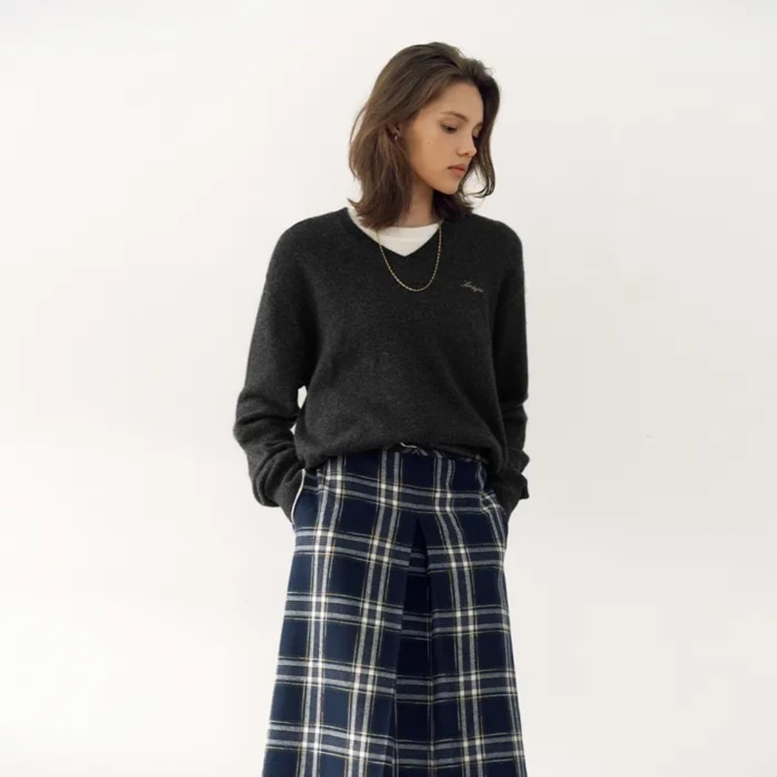 24fw 앤유 스커트 (강한나 착용) 상품이미지2