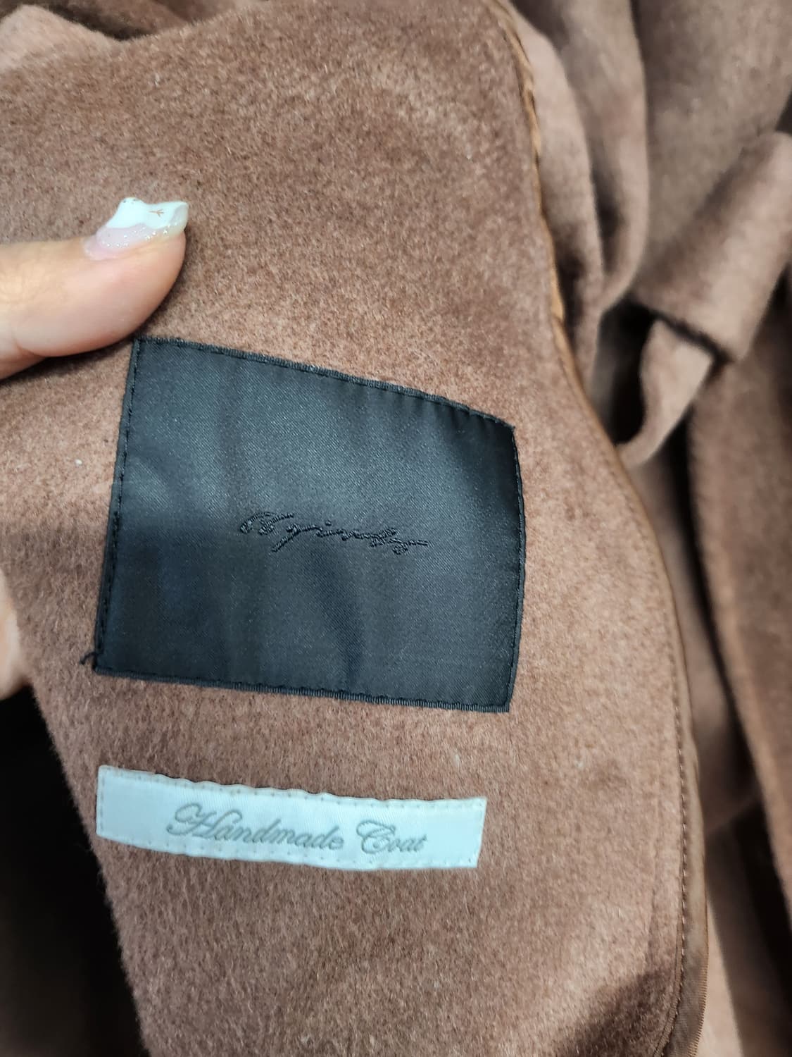 512) 66걸스 울블랜드 롱코트 상품이미지5