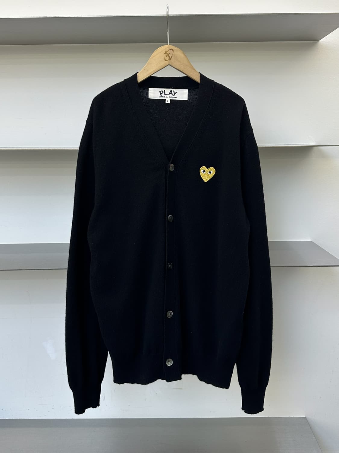 꼼데가르송 플레이 하트 와펜 울 가디건 상품이미지2