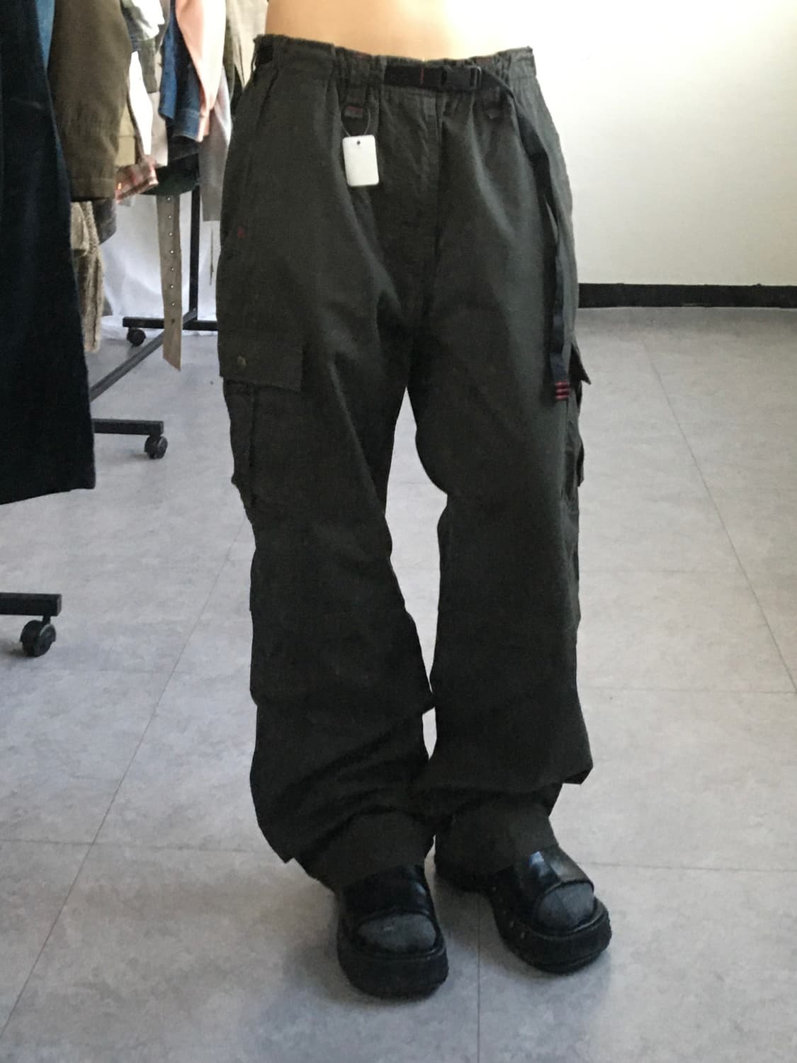 Belted cago pants 상품이미지1