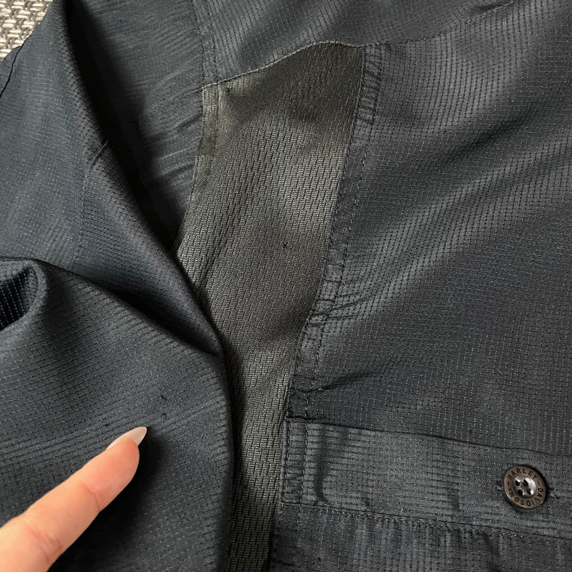 할리데이비슨 블랙 이글 패치로고 투포켓 반팔 셔츠 2XL 상품이미지6