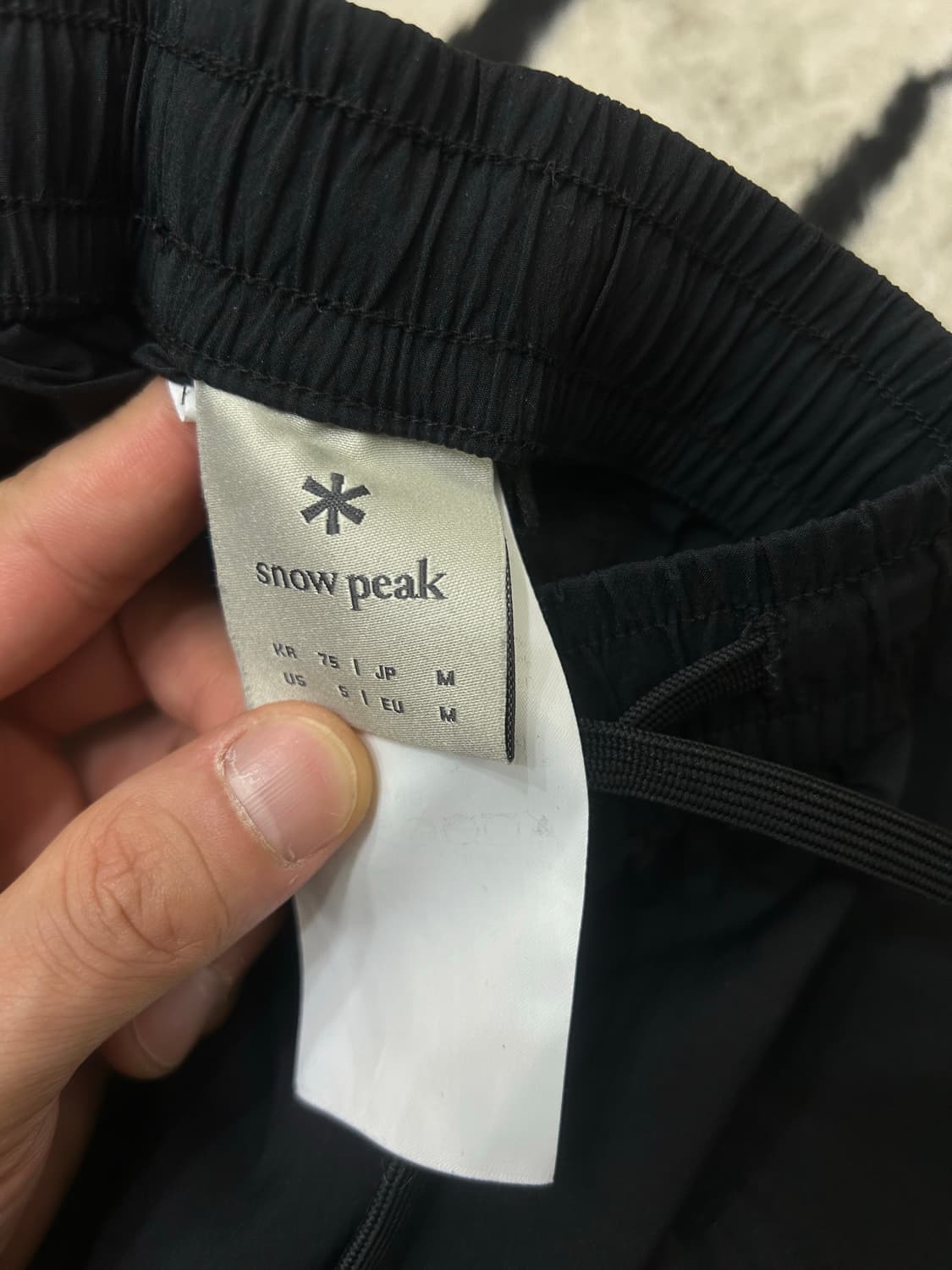 [M]스노우피크 씬테크 나일론 우븐 플레어 스커트/블랙 상품이미지4