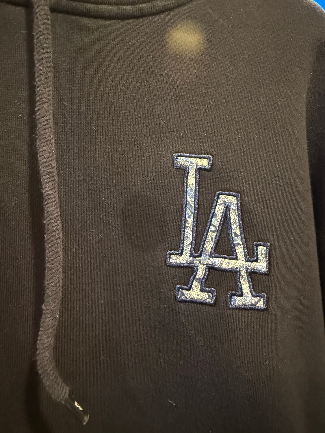 뉴에라 LA다저스 리버티 아플리케 후드티 블랙 상품이미지2