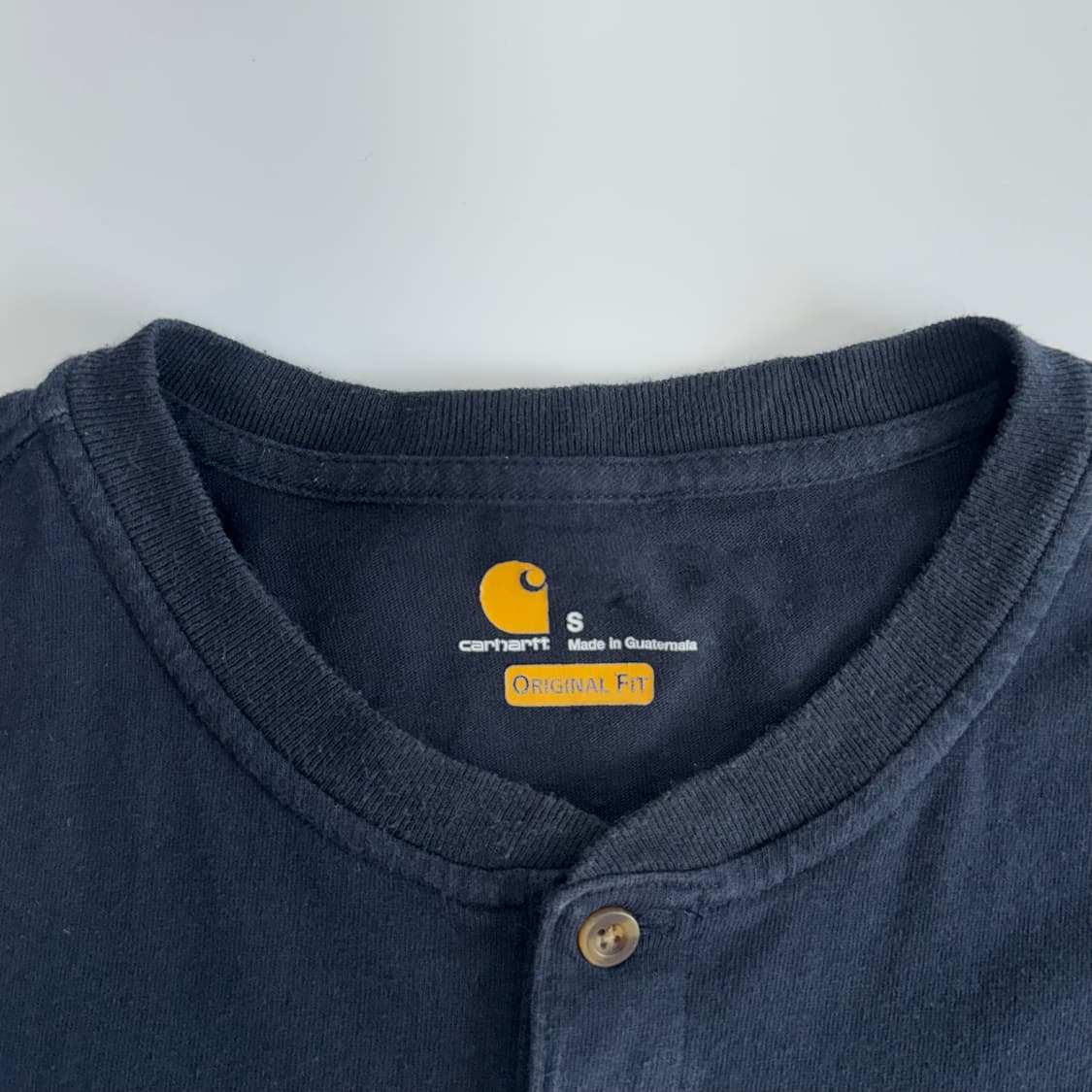 Carhartt 칼하트 헨리넥 원포켓 네이비 반팔  상품이미지5