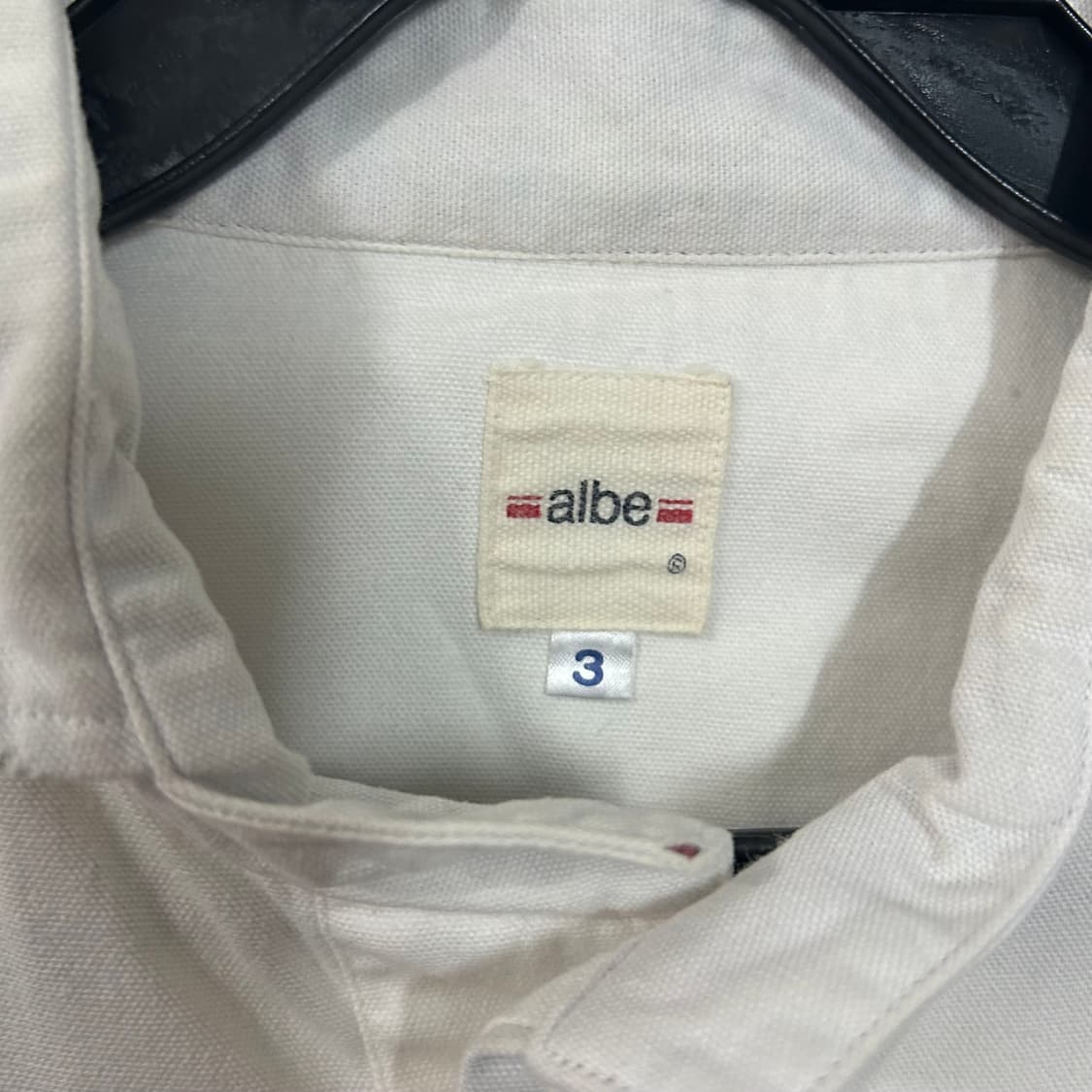 (3) albe 라운드 카라 풀오버 셔츠 재팬빈티지  상품이미지6