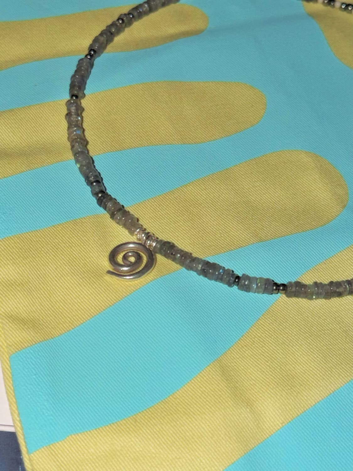 [rrrocnoc] eternal paeum 천연석 카렌실버 목걸이 상품이미지6