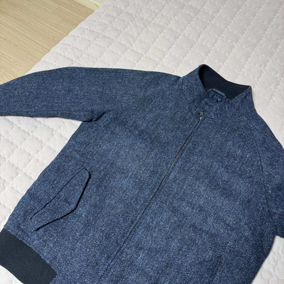 빈티지 Baron Viento 해리스트위드 G9 해링턴 자켓 XL 상품이미지9