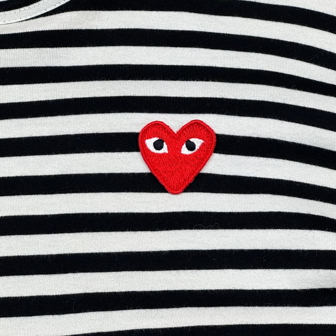 L) 꼼데가르송 플레이 스트라이프 롱슬리브 티셔츠 상품이미지4