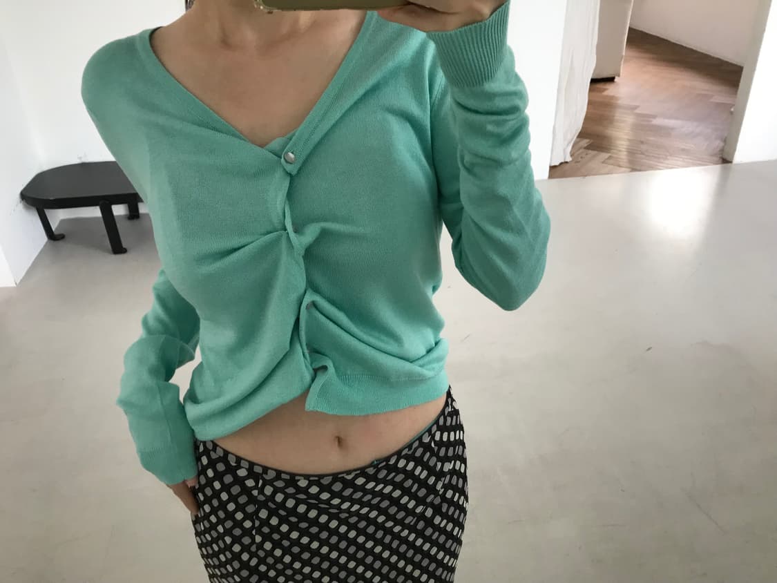 vintage mint cardigan 상품이미지3