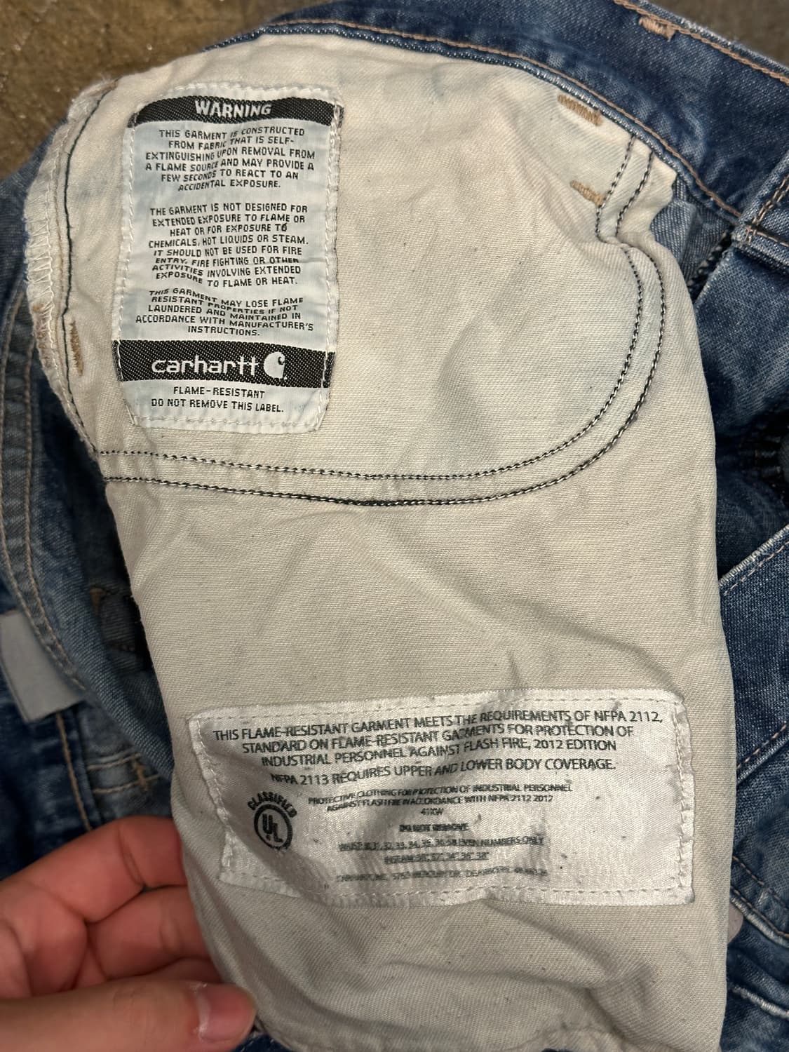 칼하트 FR 14806 데님팬츠 36x34 상품이미지6