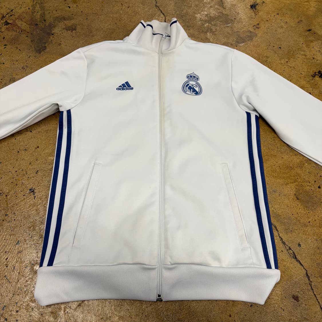 아디다스 레알 마드리드 화이트 네이비 져지 트랙탑 90 상품이미지3