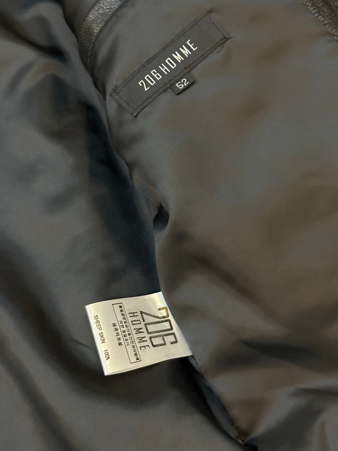 206옴므 양가죽 라이더 자켓 52 상품이미지5