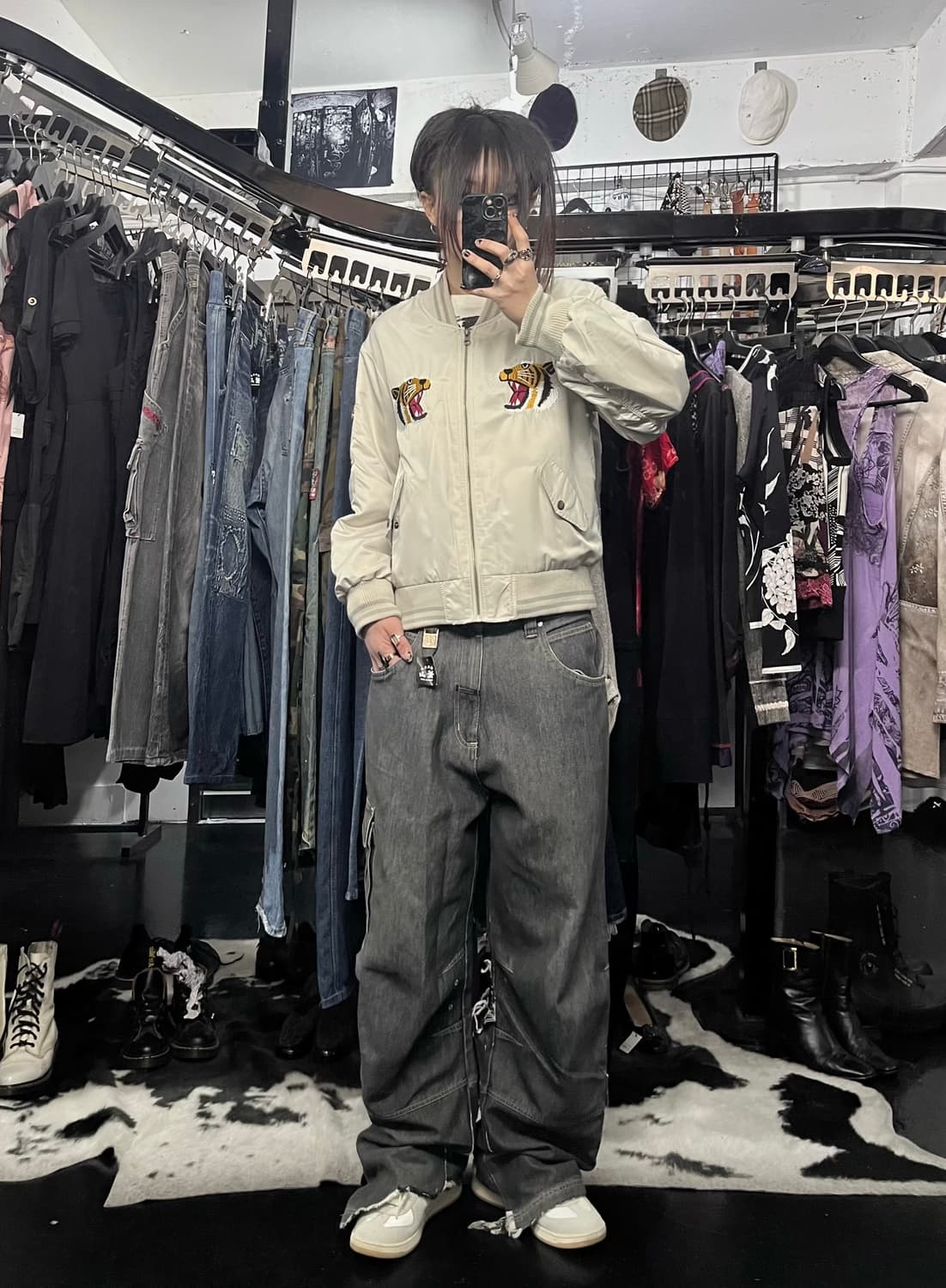 호랑이 자수 스카잔 상품이미지2