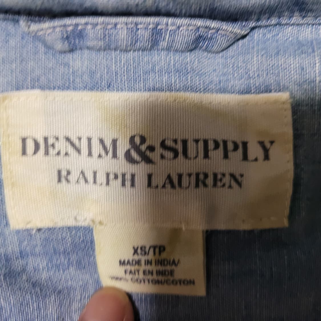 데님앤서플라이 랄프로렌 청셔츠 XS/TP 사이즈 상품이미지8