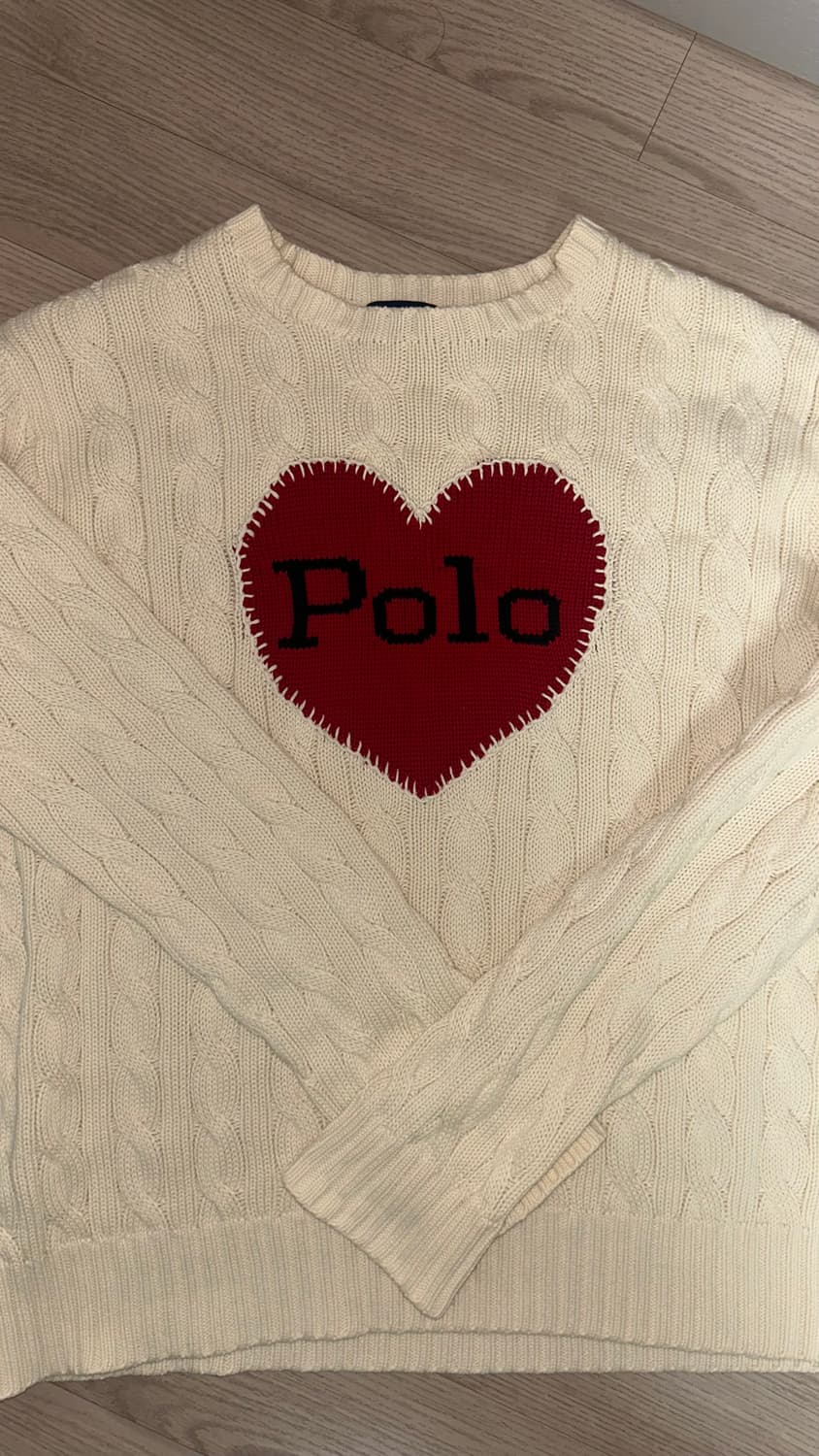 폴로 하트 니트 m 상품이미지1