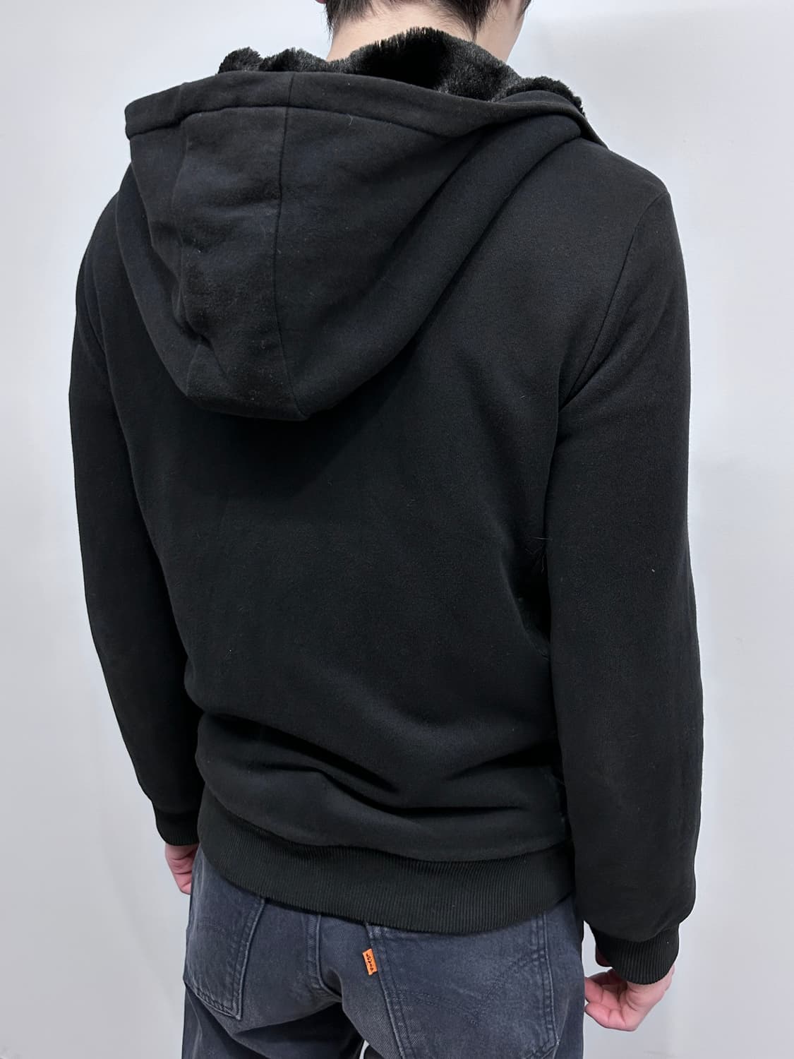 아르마니 하이넥 닌자 시어링 후드 집업 상품이미지5