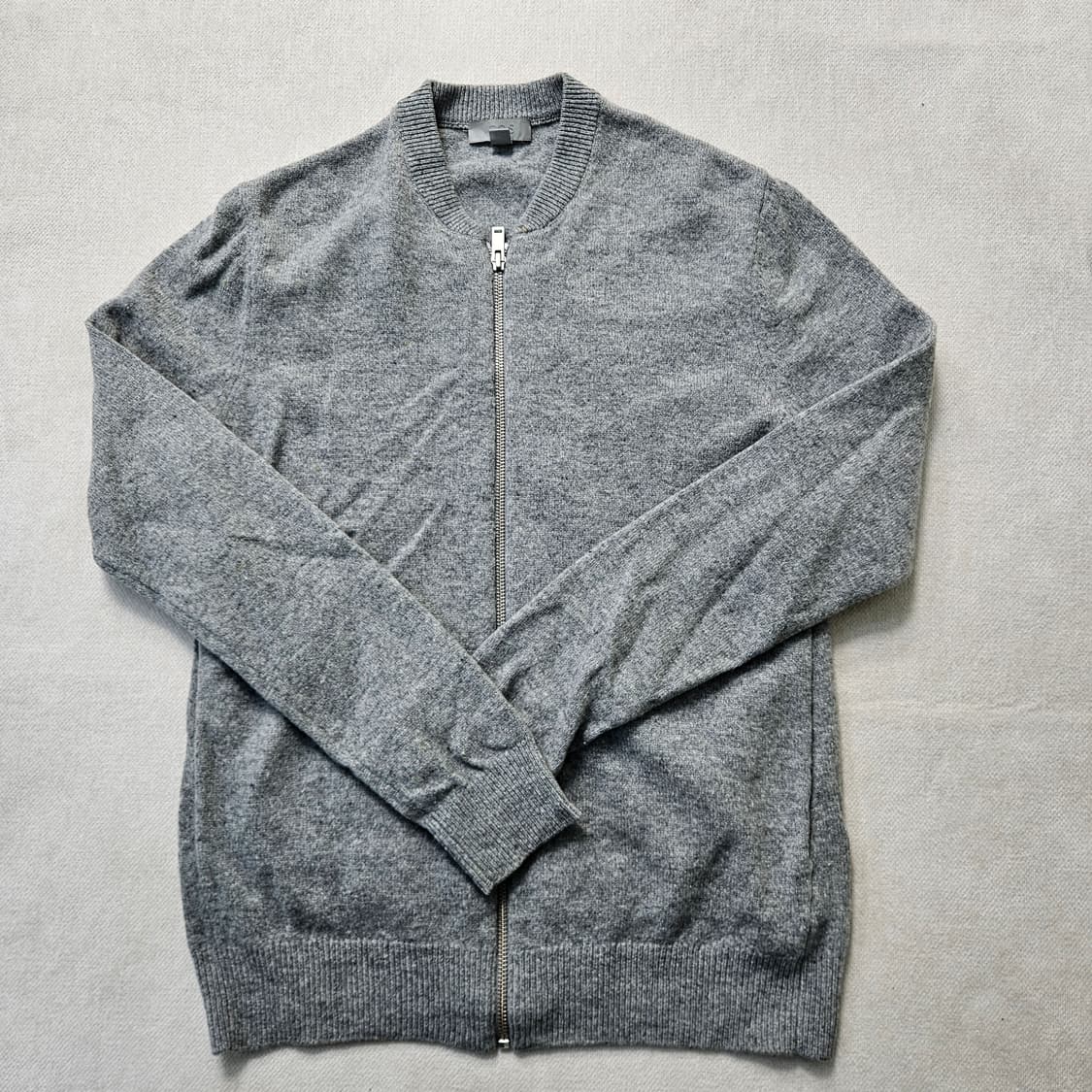 S 코스 회색 니트 집업 0305Y 상품이미지1