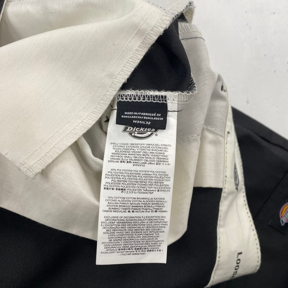 디키즈 더블 니 포켓 블랙 치노 팬츠(34) 상품이미지7