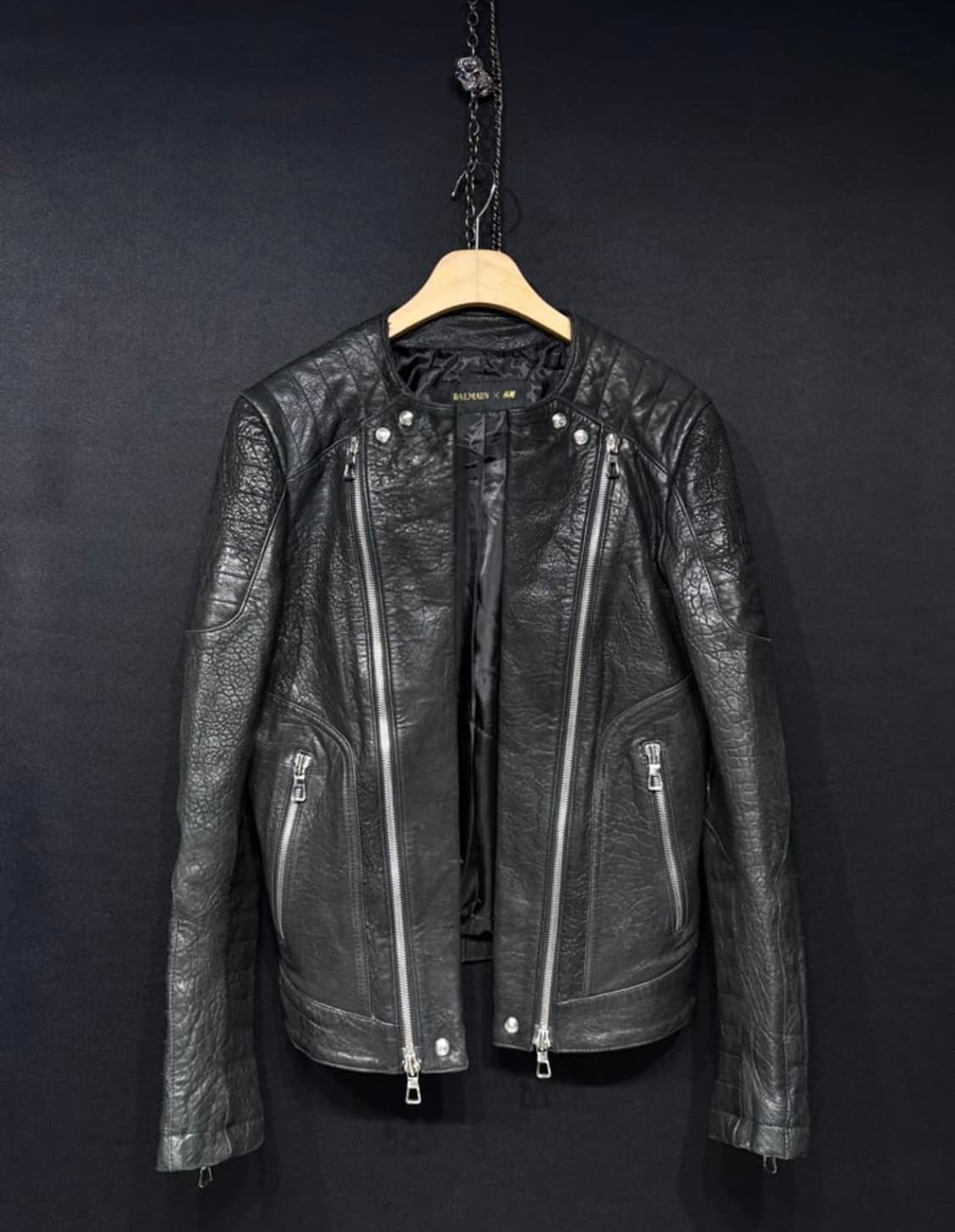 15FW Balmain X H&M biker jacket 상품이미지3