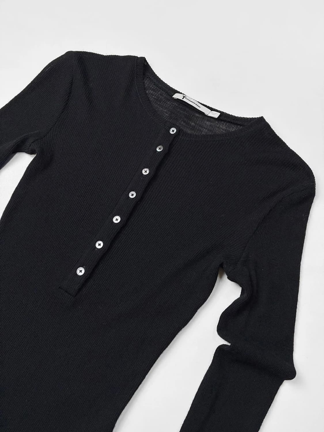 알렉산더왕 쉬폰 버튼 롱 슬리브 PN5415 상품이미지2