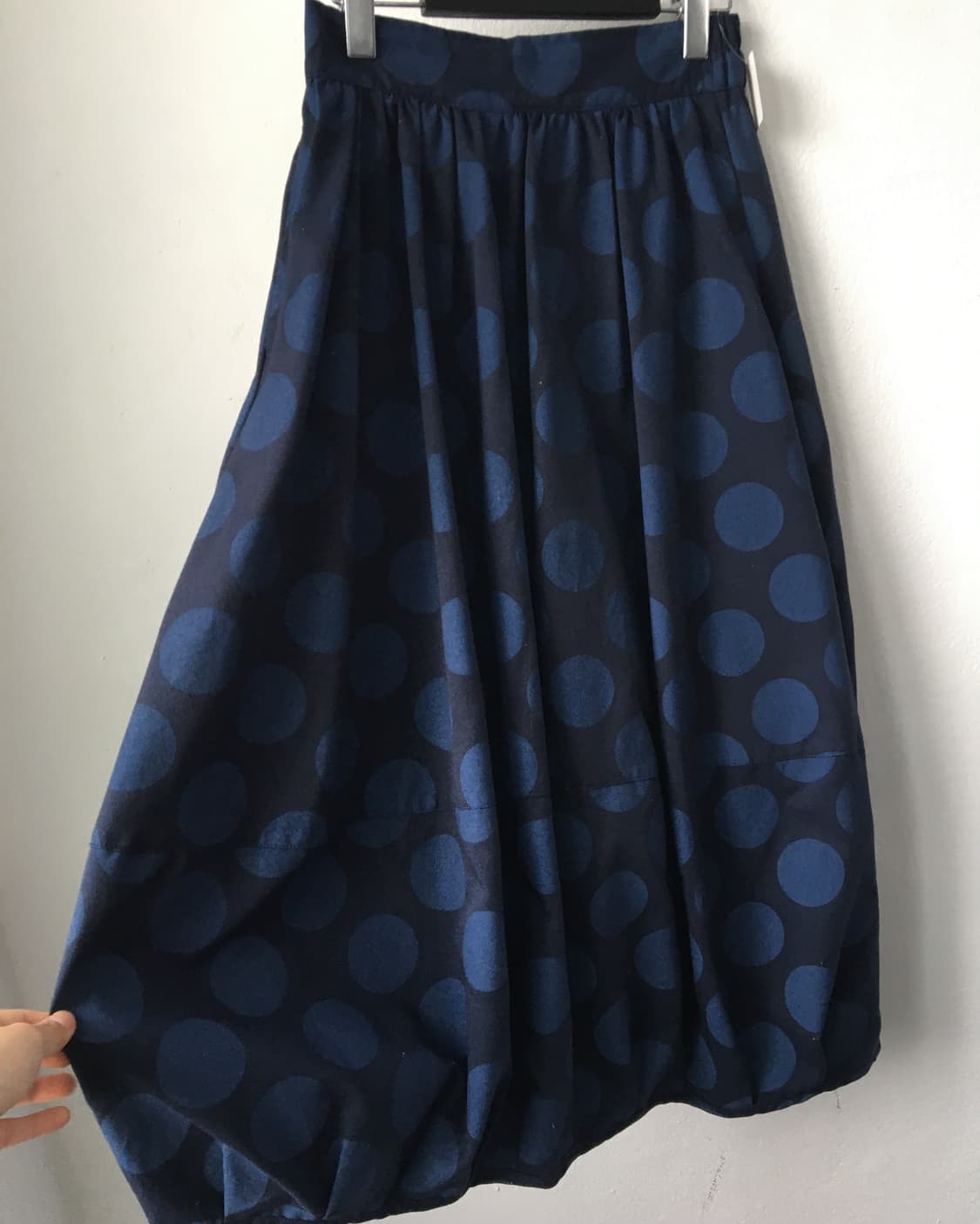 Dot pattern balloon fit long sirt 상품이미지2