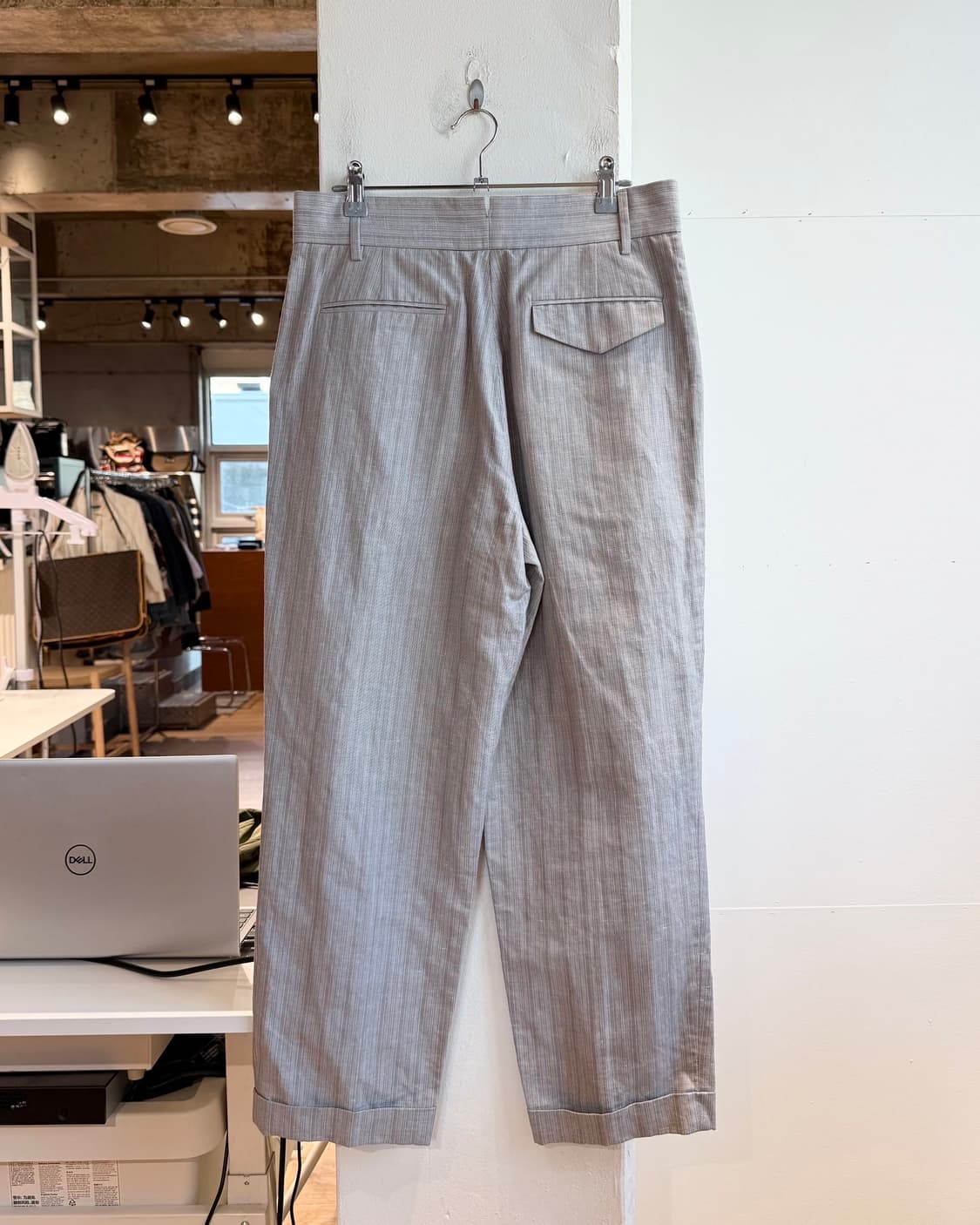 마가렛호웰 그레이 스트라이프 슬랙스 팬츠  상품이미지5