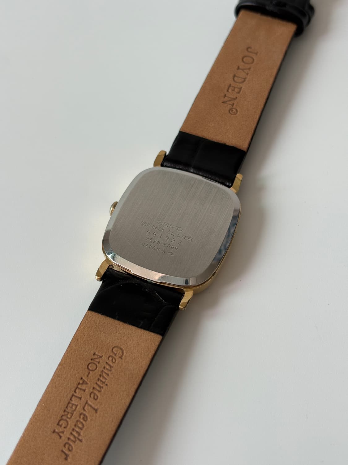1980s Small Seconds Gold Square Quartz 상품이미지5