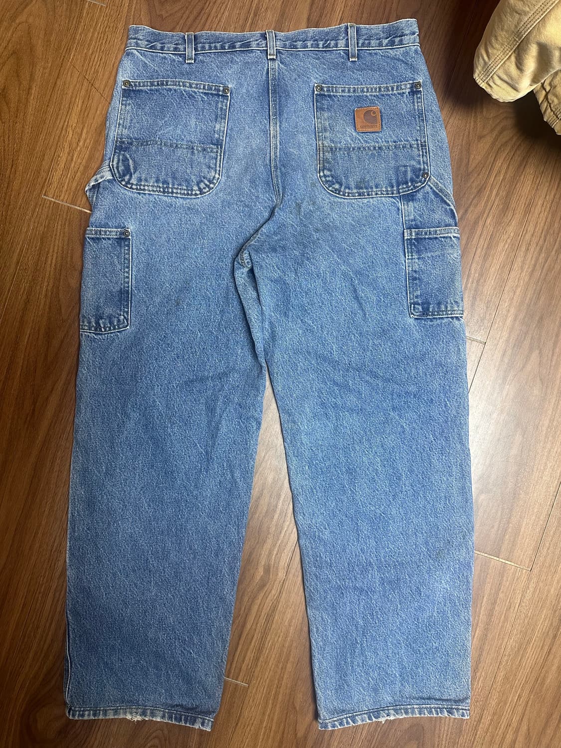 OG 빈티지 칼하트 더블니 데님 워크팬츠 B73 DST 상품이미지2