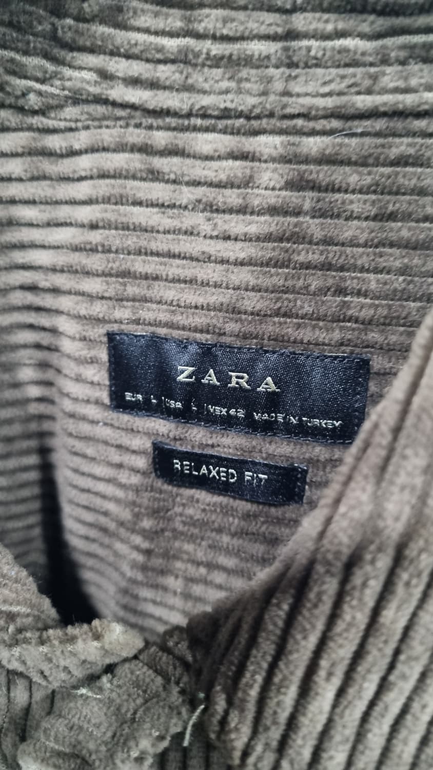 자라 남성용 코듀로이(골덴남방) 가슴반품57(105~110) 거의새거 상품이미지2