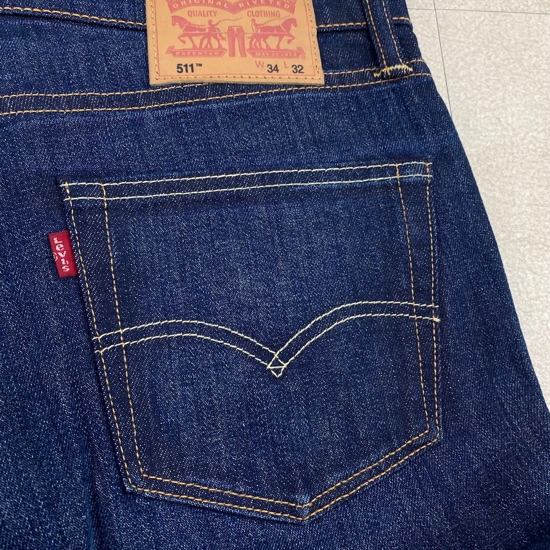 리바이스 511 화이트 오크 콘 데님 진 (34) 상품이미지4