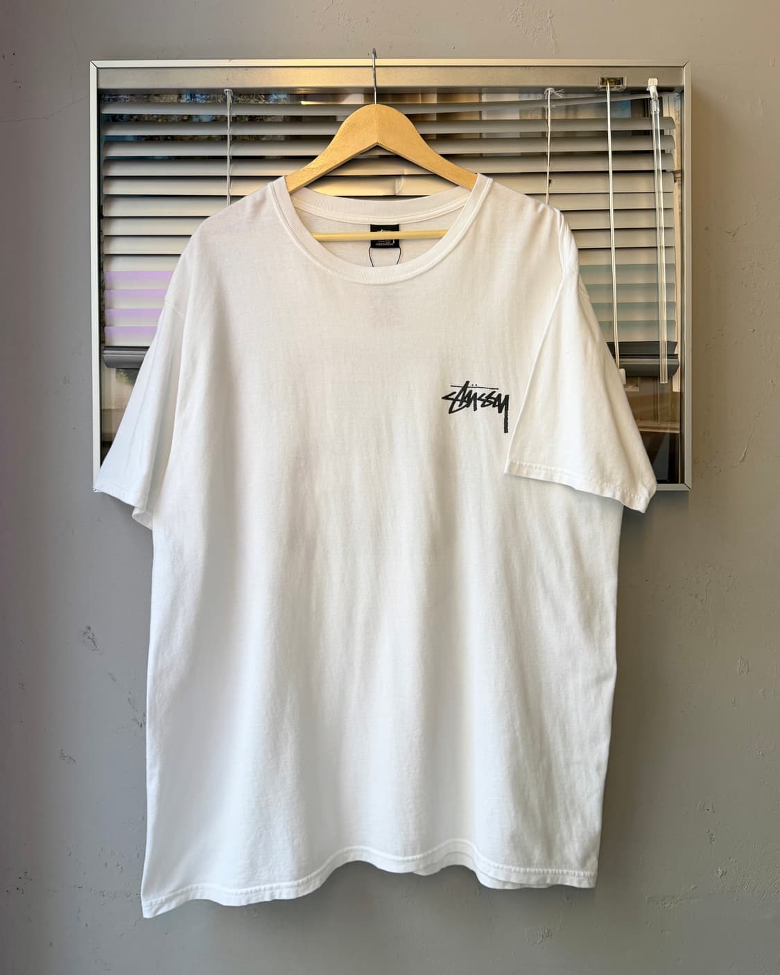 Stussy big link short sleeve white 상품이미지4