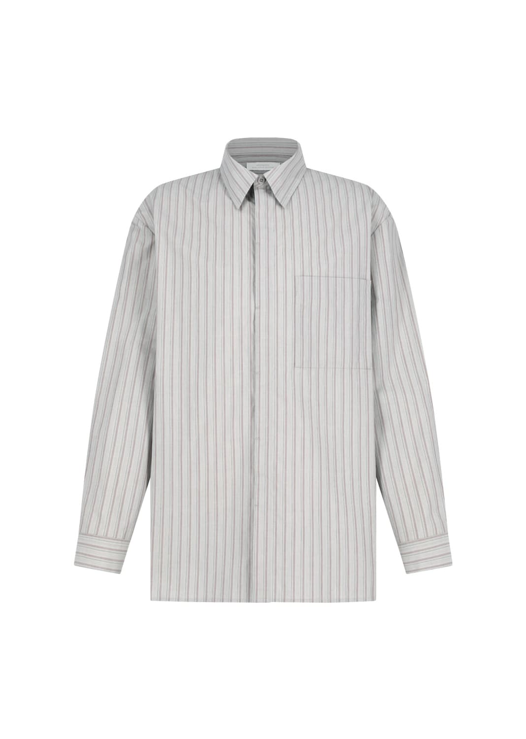 [M] 아모멘토 25fw 스퀘어 포켓 오버사이즈 셔츠 그레이 상품이미지1