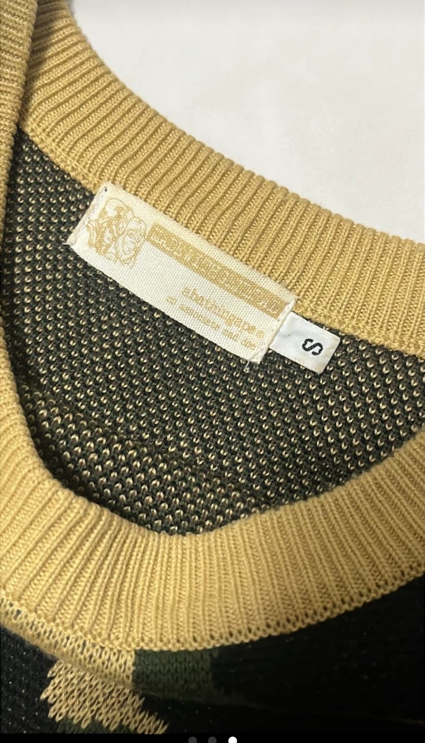 정품 빈티지 베이프 황계 카모 니트 상품이미지3
