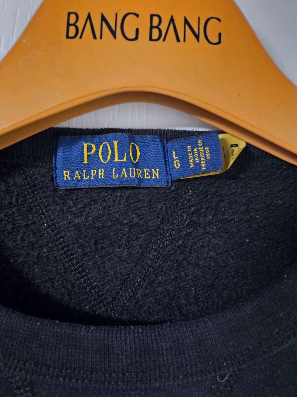 폴로 랄프로렌 블랙 맨투맨 티셔츠 상품이미지3