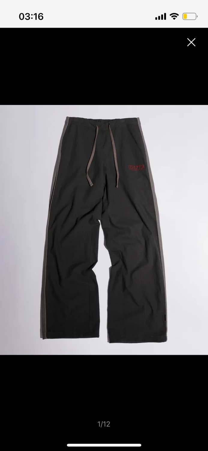 구해요) 스컬프터 Piping Linen Pants Charcoal 상품이미지1
