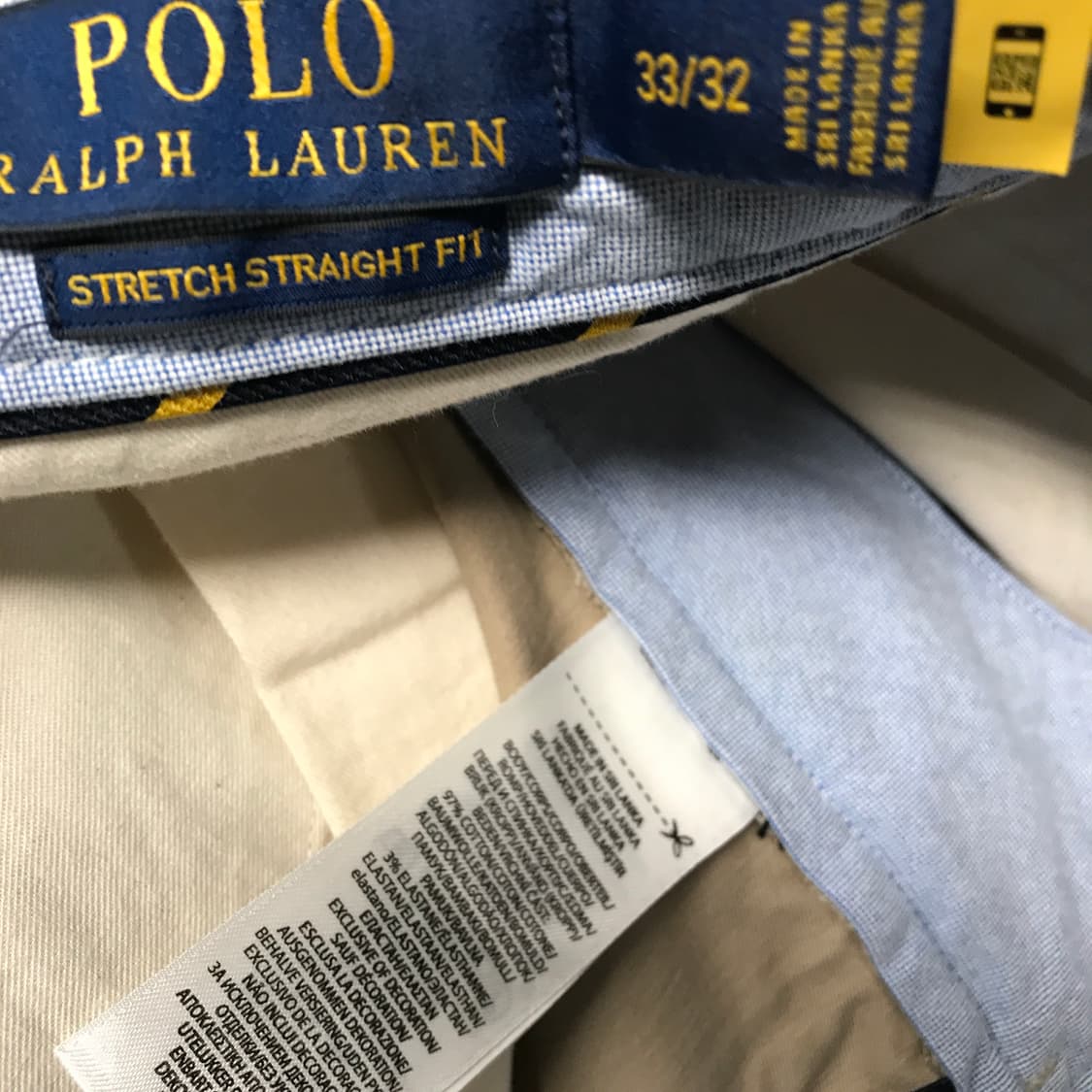 폴로 랄프로렌 QR 치노 팬츠 베이지 33/32 상품이미지6
