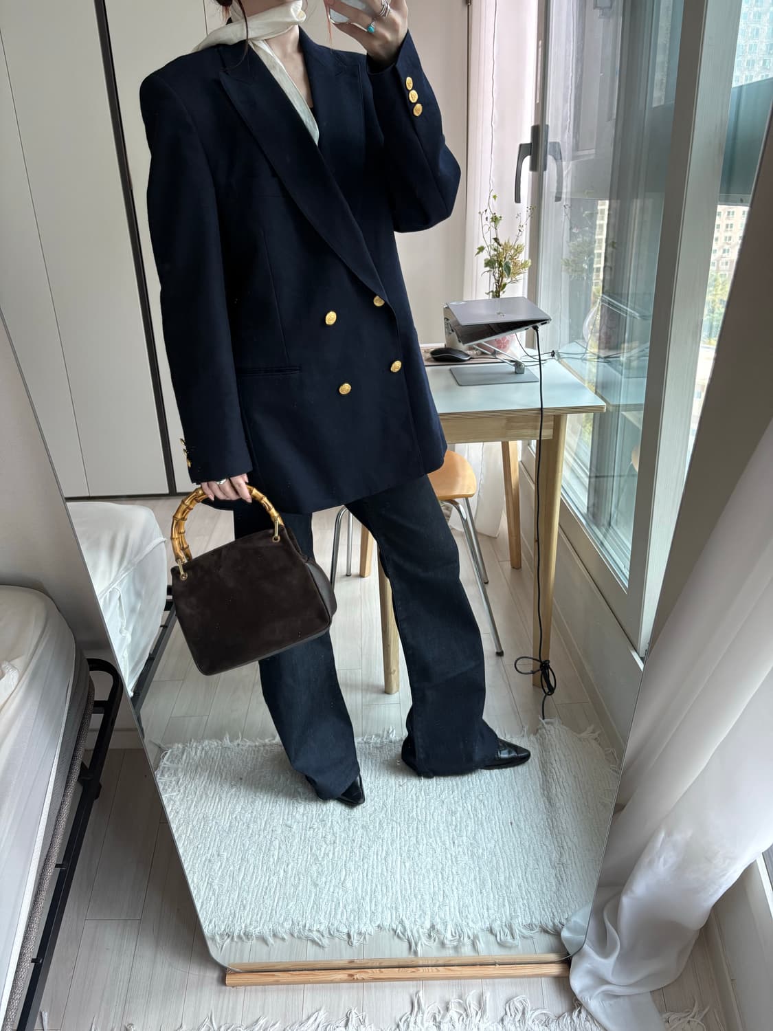 Navy Gold Double Blazer 상품이미지6