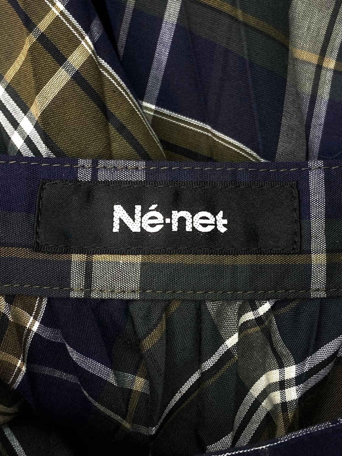 Ne-net Check Pleated Skirt 상품이미지4