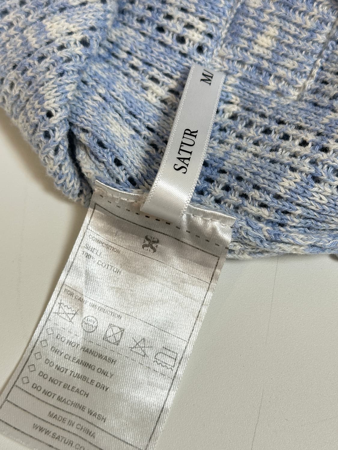 세터 크로셰 오버핏 니트 (m) 상품이미지4