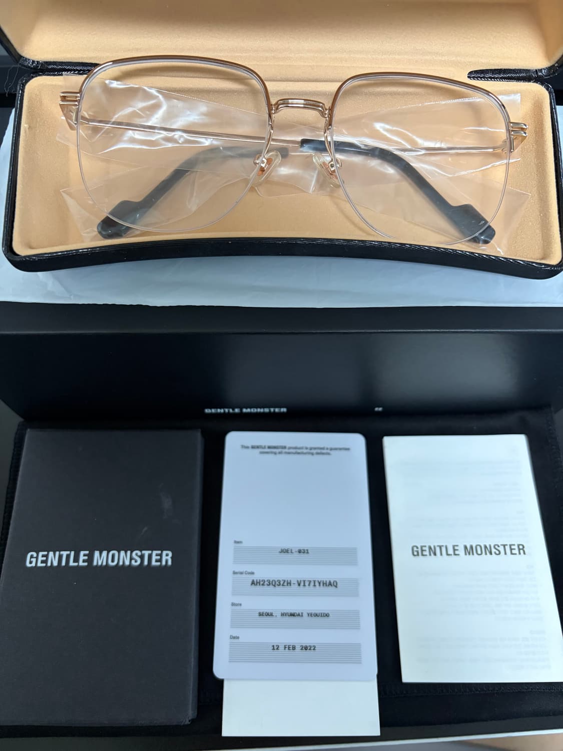 젠틀몬스터 조엘031 골드 안경 상품이미지1