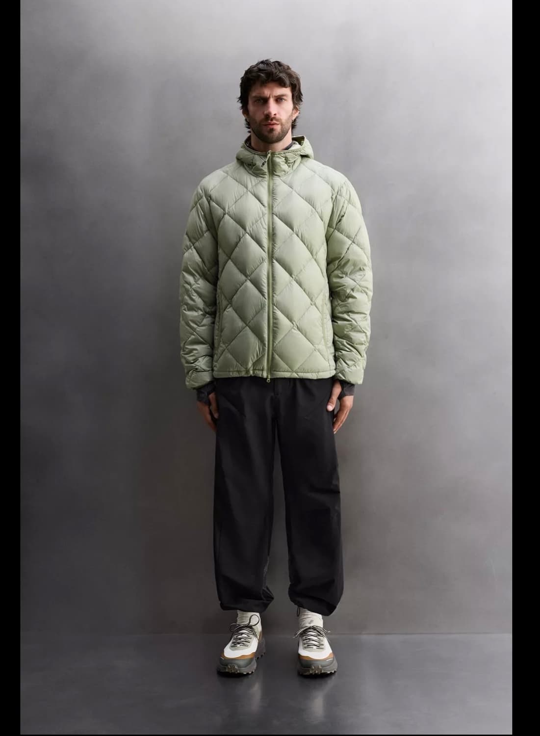 자라 애슬레틱 경량 패딩 브라운 상품이미지2