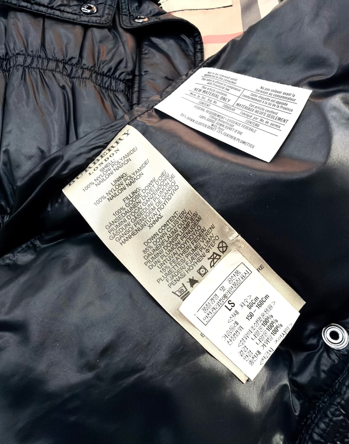 S/ 버버리 셔링 견장 구스다운 패딩점퍼 상품이미지9