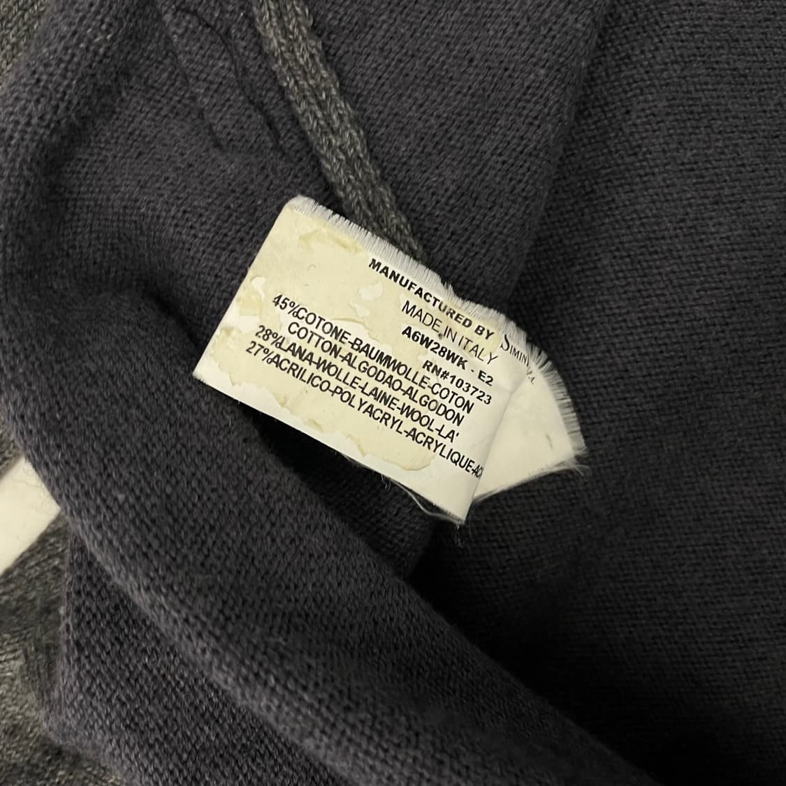 아르마니 진스 사이드 라인 2웨이 니트 집업 상품이미지6